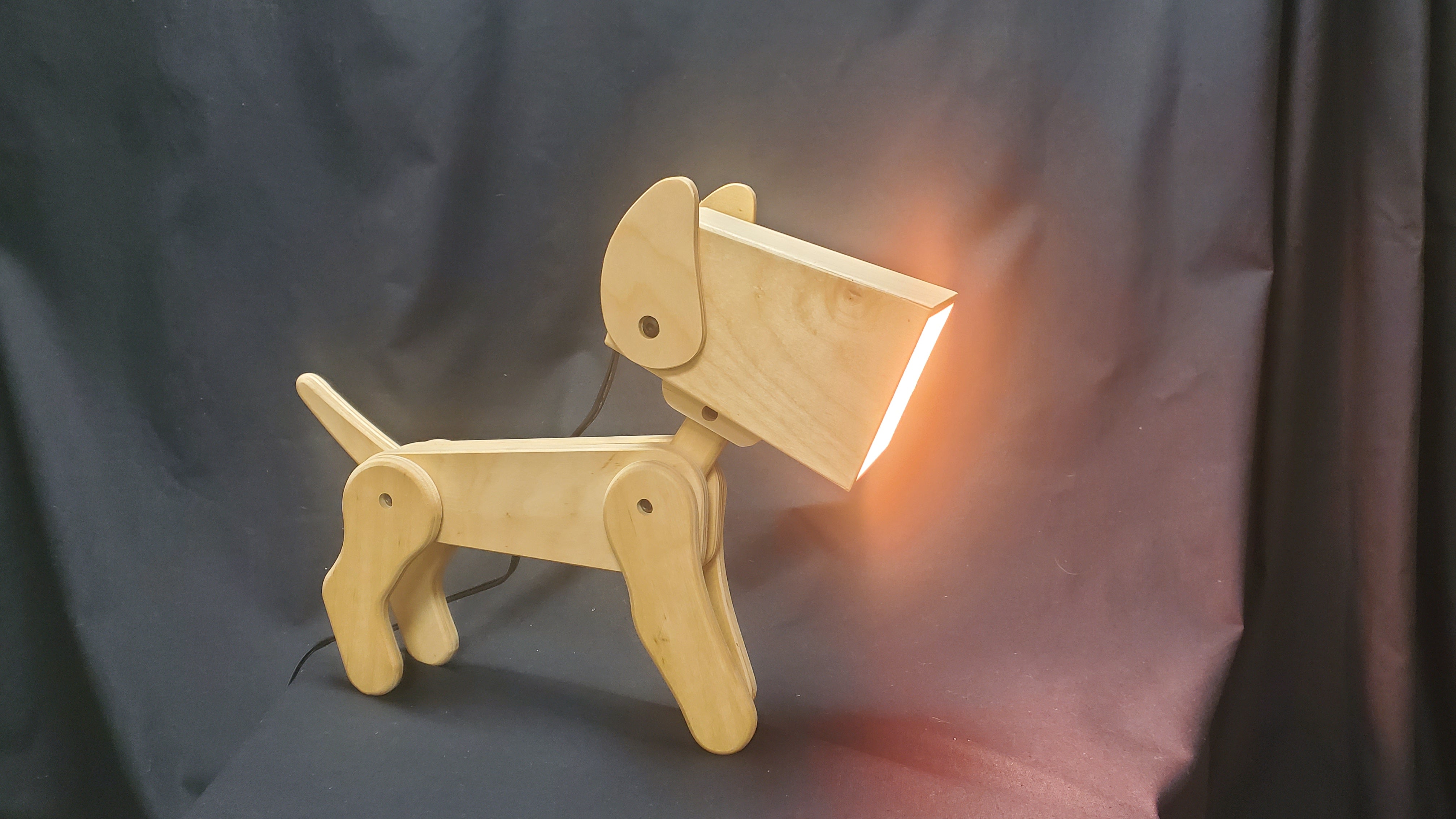 Dog desk lamp