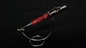 Red Dyed Maple Burl with Gear Shift